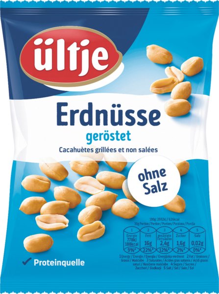ültje Erdnüsse geröstet ohne Salz 200g