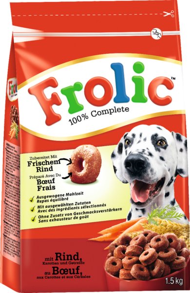 Frolic Rind, Karotten und Getreide 1,5kg Frolic Rind, Karotten und Getreide 1,5kg