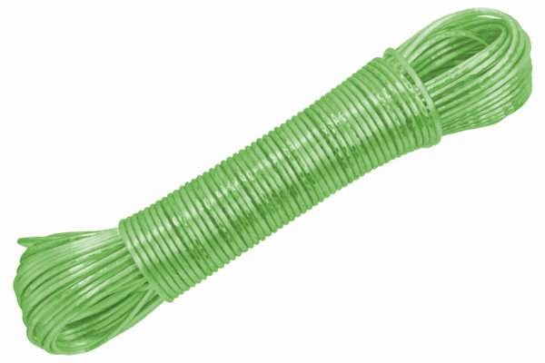 Bürstenmann Wäscheleine 50m mit Drahteinlage