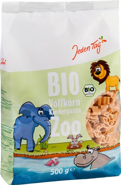 Jeden Tag Bio Vollkorn Kinderpasta Zoo 500g