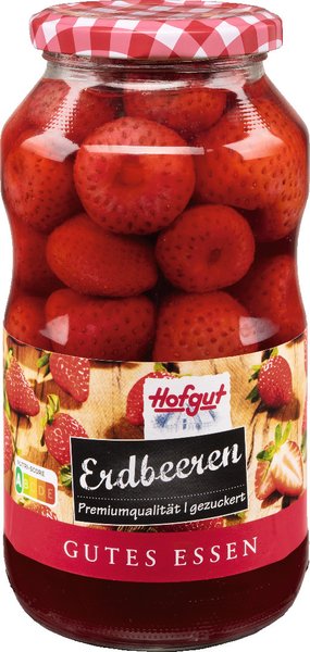 Hofgut Erdeeren gezuckert 720ml
