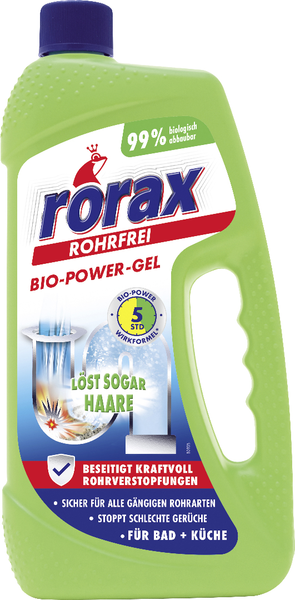 Rorax Rohrfrei Bio-Power-Gel 1l Rorax Rohrfrei Bio-Power-Gel 1l