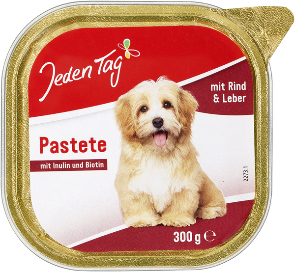 Jeden Tag Pastete mit Rind & Leber 300g Jeden Tag Pastete mit Rind & Leber 300g