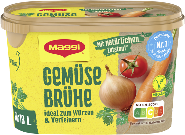 Maggi Gemüsebrühe ergibt 18l