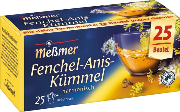 Meßmer Fenchel-Anis-Kümmel 25 Beutel