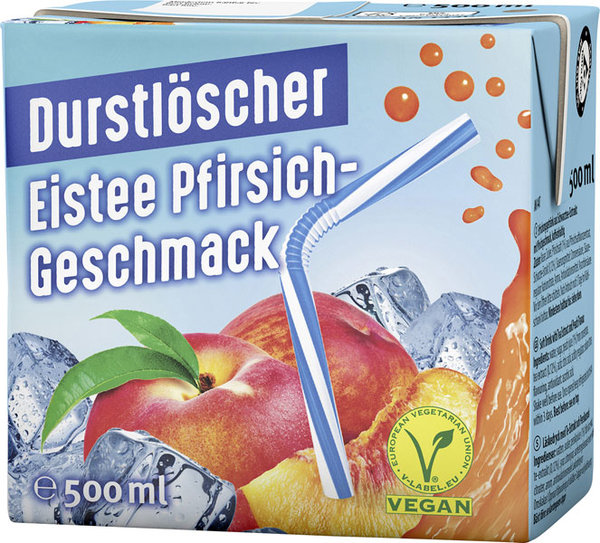 Durstlöscher Eistee Pfirsich 0,5l