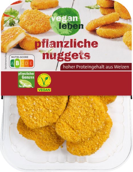 vegan leben pflanzliche Nuggets 200g vegan leben pflanzliche Nuggets 200g