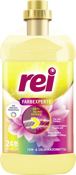 Rei Farbexperte flüssig 27 Waschladungen 1,08l Rei Farbexperte flüssig 27 Waschladungen 1,08l