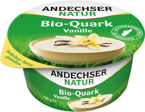 Andechser Natur Bio-Fruchtquark Vanille 150g Andechser Natur Bio-Fruchtquark Vanille 150g