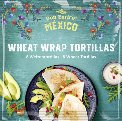 Don Enrico México 8 Wheat Wrap Tortillas 320g