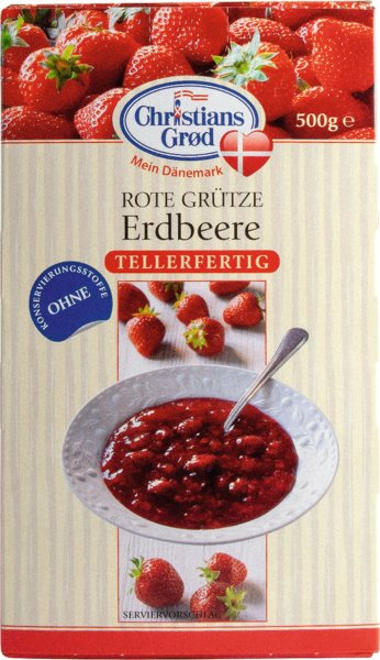 Christians Grod Rote Grütze Erdbeere 500g