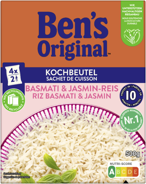 Ben's Original Kochbeutel Basmati & Jasminreis 500g Ben's Original Kochbeutel Basmati & Jasminreis 500g