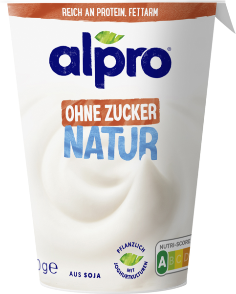 Alpro Soja Joghurtalternative Natur ohne Zucker 400g