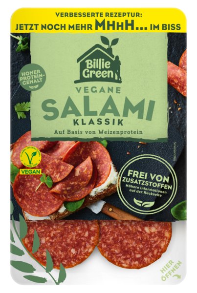 Billie Green Vegane Salami Klassik 70g Billie Green Vegane Salami Klassik 70g