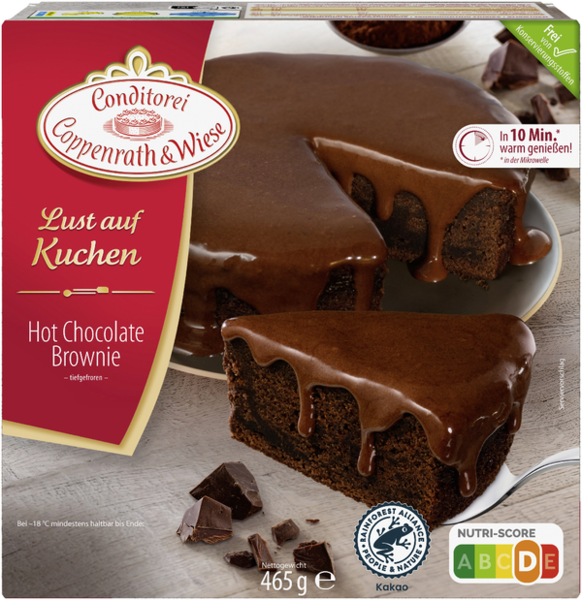 Conditorei Coppenrath & Wiese Lust auf Kuchen Hot Chocolate-Brownie 465g Conditorei Coppenrath & Wiese Lust auf Kuchen Hot Chocolate-Brownie 465g