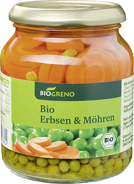 Biogreno Erbsen & Möhren 340g