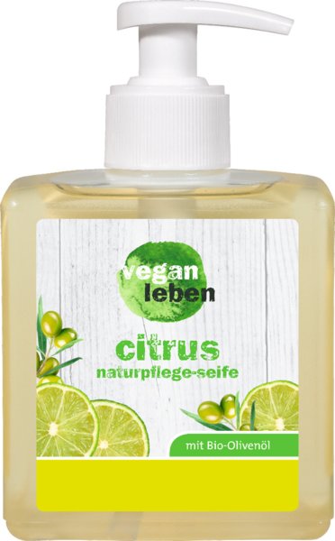vegan leben Flüssigseife Citrus 300ml