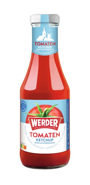 Werder Tomatenketchup ohne Zuckerzusatz 450ml Werder Tomatenketchup ohne Zuckerzusatz 450ml