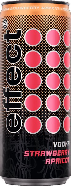 Effect Vodka+Energy Strawberry Apricot 10% vol. 0,33l