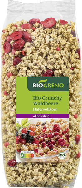 Biogreno Crunchy Waldbeere Hafervollkorn 500g