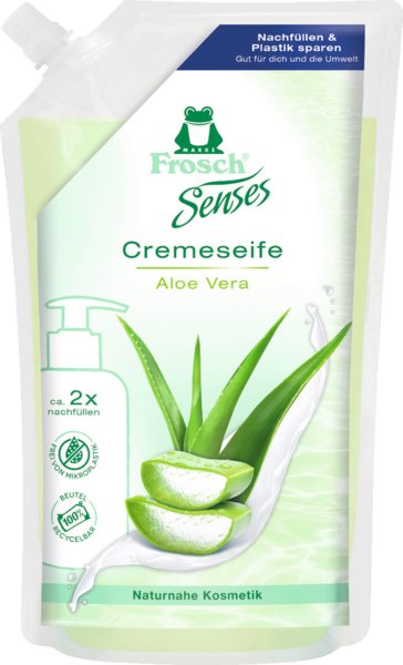 Frosch Senses Cremeseife Aloe Vera Nachfüllbeutel 500ml