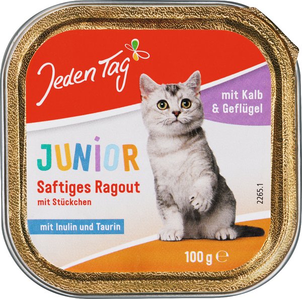 Jeden Tag Junior Ragout in Sauce mit Kalb & Geflügel 100g 