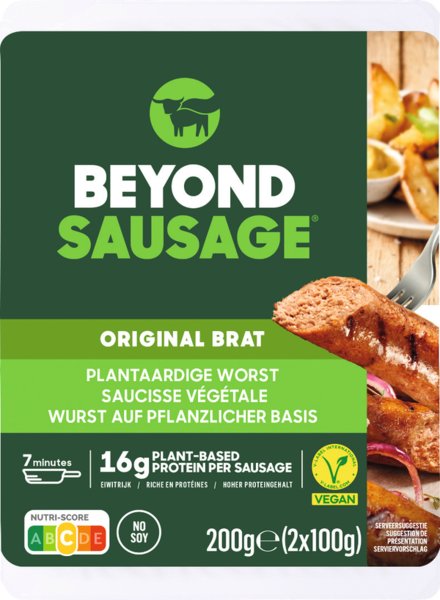 Beyond Sausage Original Brat vegan tiefgekühlt 2x100g Beyond Sausage Original Brat vegan tiefgekühlt 2x100g