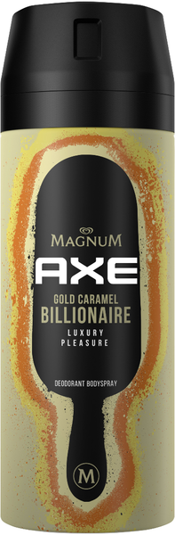 Axe Bodyspray Magnum Gold Caramel Billionaire 150ml Axe Bodyspray Magnum Gold Caramel Billionaire 150ml