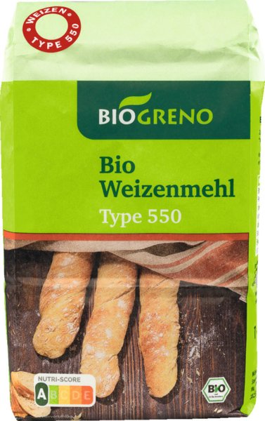 Biogreno Weizenmehl Type 550 1kg	