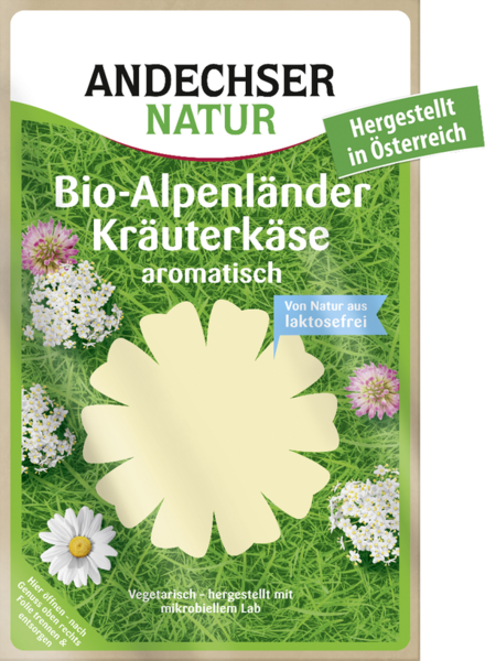 Andechser Natur Bio-Alpenländer Kräuterkäse 50% Fett i.Tr. 150g Andechser Natur Bio-Alpenländer Kräuterkäse 50% Fett i.Tr. 150g