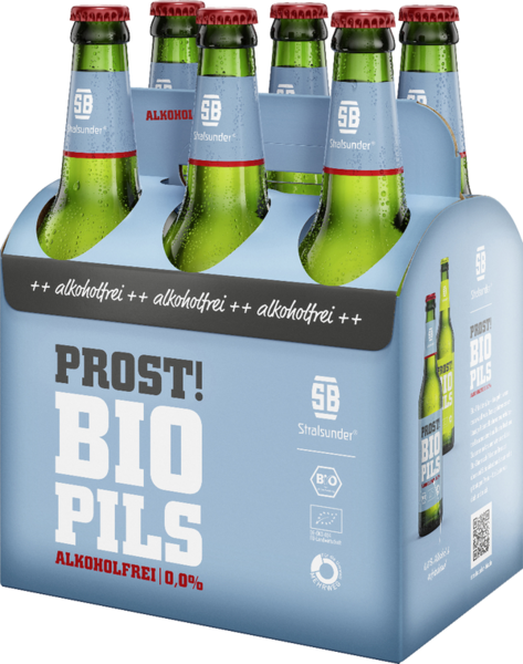 Stralsunder Bio Pils alkoholfrei 0,0% 6/0,5l Stralsunder Bio Pils alkoholfrei 0,0% 6/0,5l