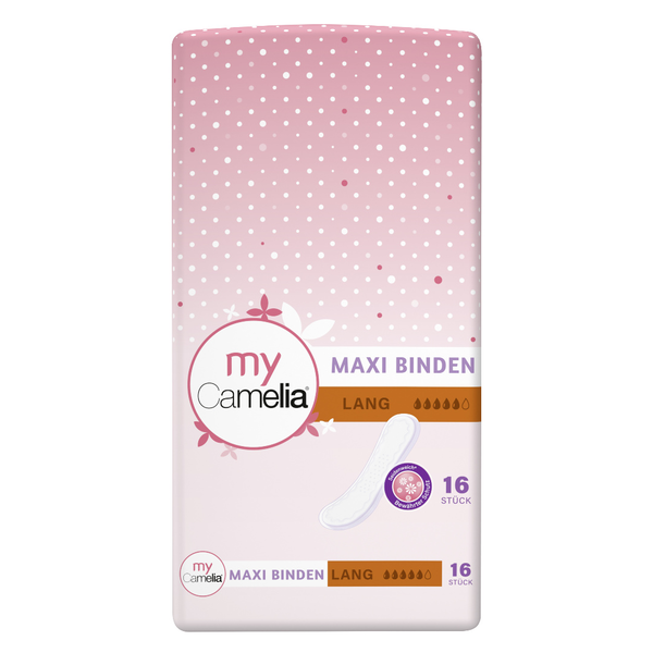 Camelia Maxi Binde lang 16 Stück