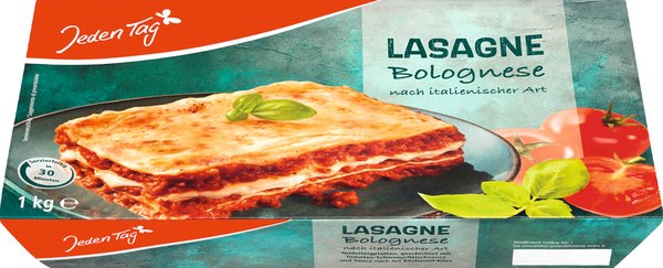 Jeden Tag Lasagne Bolognese 1kg