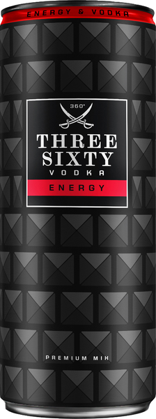 Three Sixty Vodka Energy 10% vol. 0,33l