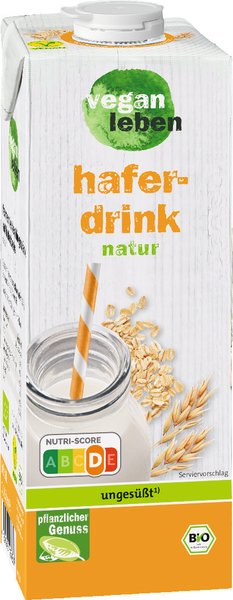 vegan leben Bio Haferdrink 1l