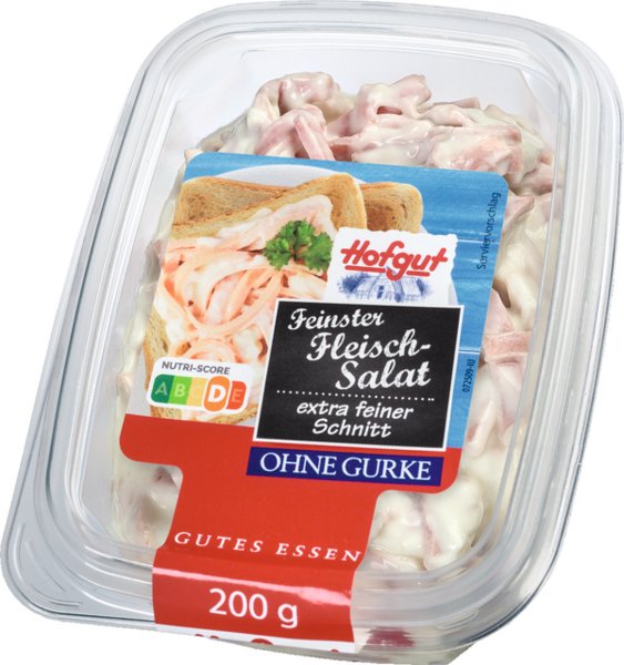Hofgut Feinster Fleischsalat ohne Gurke 200g Hofgut Feinster Fleischsalat ohne Gurke 200g