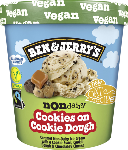 Ben & Jerry's Non-Dairy Cookies on Cookie Dough 465ml Ben & Jerry's Non-Dairy Cookies on Cookie Dough 465ml