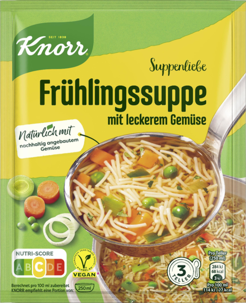 Knorr Suppenliebe Frühlingssuppe 750ml Knorr Suppenliebe Frühlingssuppe 750ml