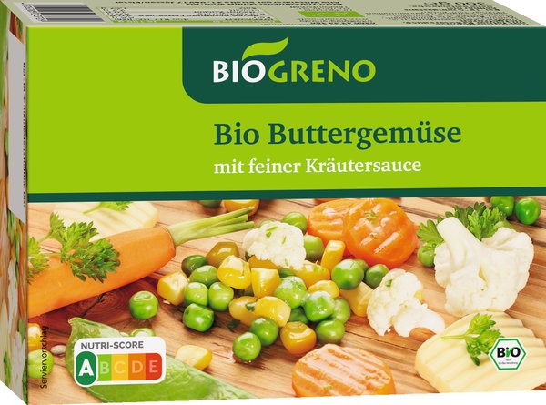 Biogreno Buttergemüse mit feiner Kräutersauce 300g Biogreno Buttergemüse mit feiner Kräutersauce 300g