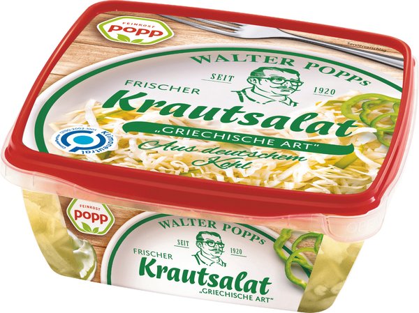 Popp Griechischer Krautsalat 400g Popp Griechischer Krautsalat 400g