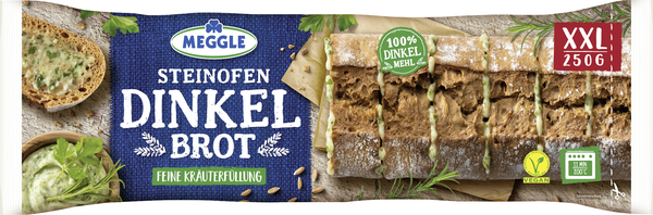 Meggle Steinofen-Dinkelbrot Kräuterfüllung 250g