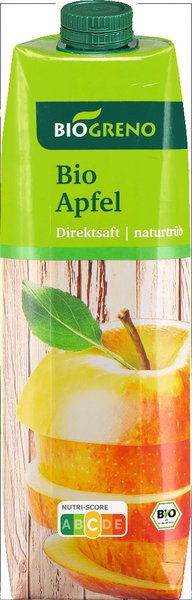 Biogreno Apfel Direktsaft naturtrüb 1l