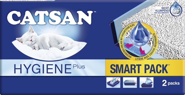 Catsan™ Smart Pack™ Hygiene Katzenstreu 2x4l Catsan™ Smart Pack™ Hygiene Katzenstreu 2x4l
