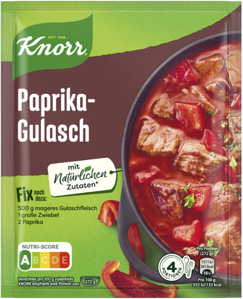 Knorr Fix Paprika-Gulasch 48g Knorr Fix Paprika-Gulasch 48g