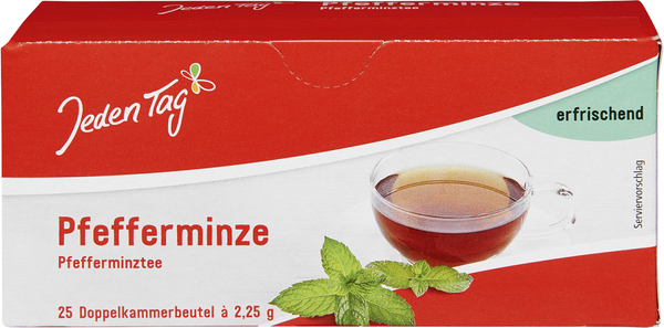 Jeden Tag Tee Pfefferminze 25 Beutel Jeden Tag Tee Pfefferminze 25 Beutel