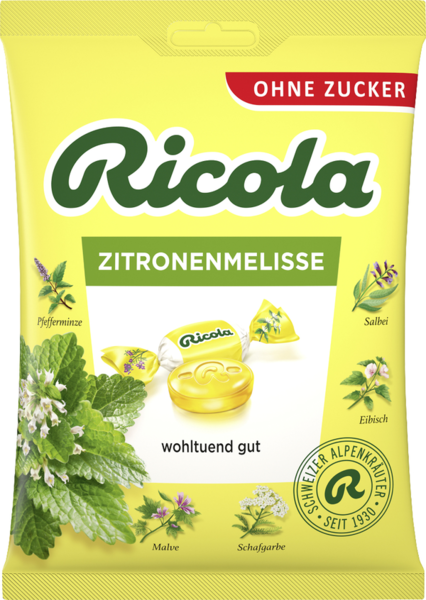 Ricola Zitronenmelisse ohne Zucker 75g Ricola Zitronenmelisse ohne Zucker 75g