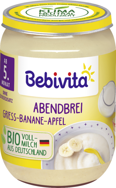 Bebivita Abendbrei Grieß-Banane-Apfel 190g