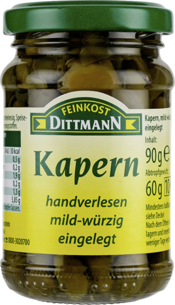 Dittmann Kapern mild würzig 90g Dittmann Kapern mild würzig 90g