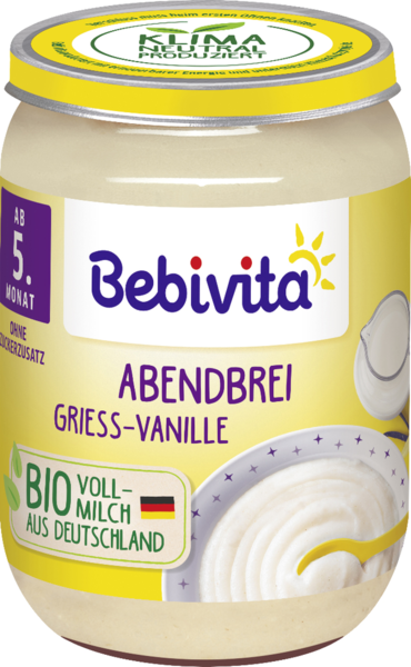 Bebivita Abendbrei Grieß-Vanille 190g Bebivita Abendbrei Grieß-Vanille 190g