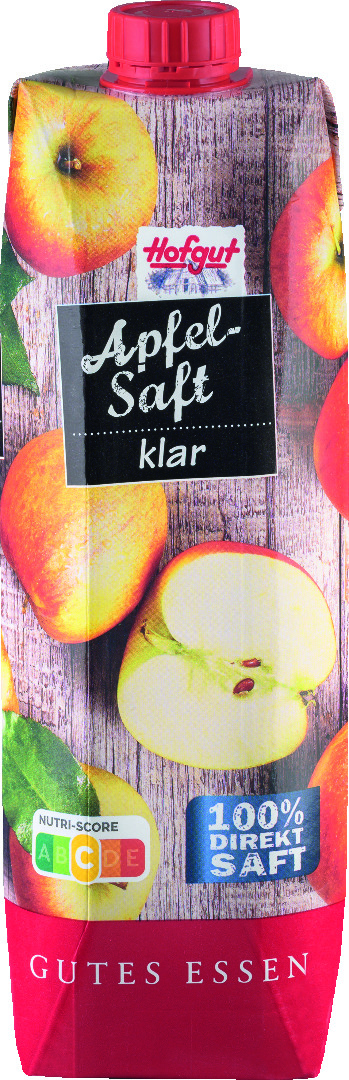 Hofgut Apfelsaft klar 1 l Hofgut Apfelsaft klar 1 l